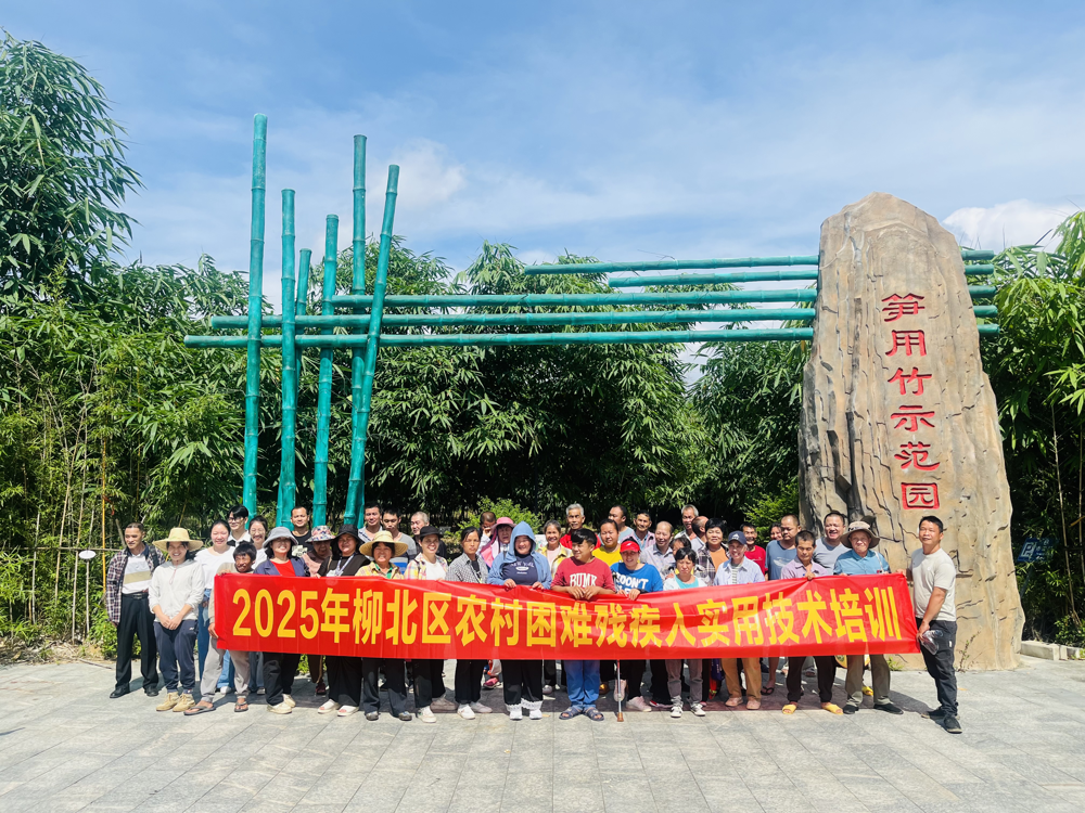 学员在竹笋种植基地开展竹笋种植技术实践