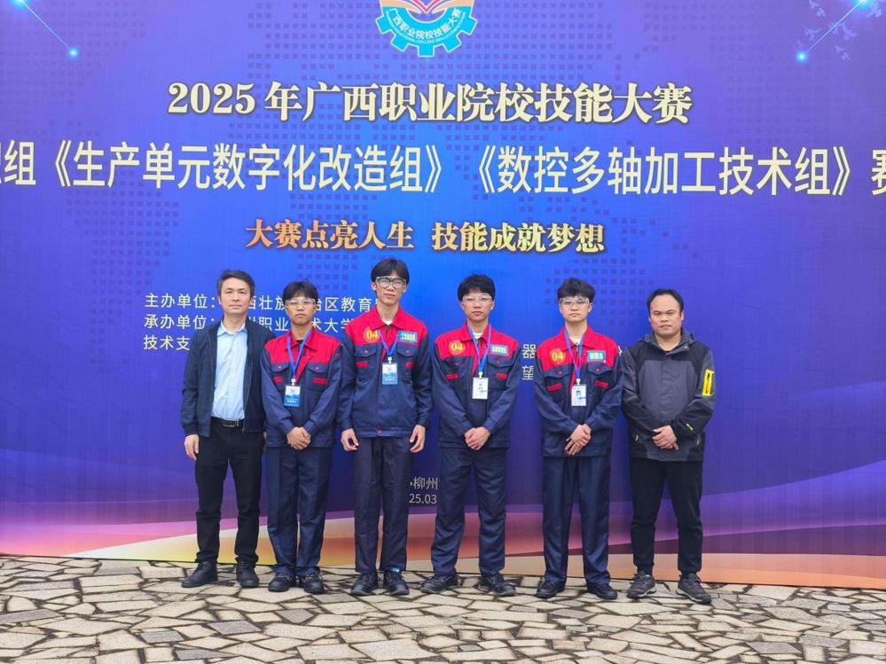 “数控多轴加工技术组”赛项金奖团队